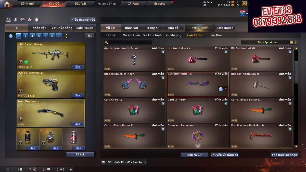 shop acc cf uy tin gia re